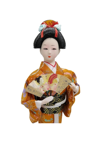 Japon Kimonolu Geyşa Bebek Kabuki Biblo 30 Cm No.8 Anime