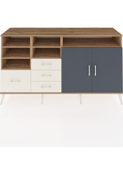 Hyperion Konsol 7 Raflı 4 Çekmeceli 2 Kapaklı 176x44x99 Çam-antra Çam-antrasit/aytaşı Hyperion Konsol 7 Raflı 4 Çekmeceli 2 Kapaklı 176x44x99 Çam-antra Çam-antrasit/aytaşı