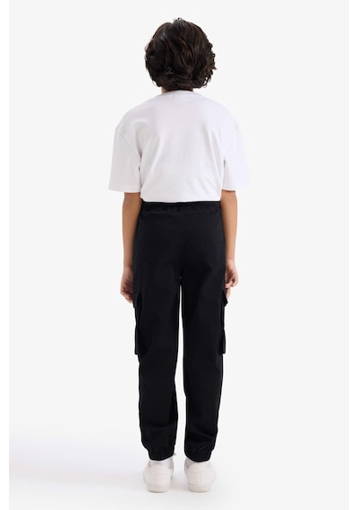 Defacto Kargo Gabardin Pantolon Erkek Çocuk G8013a826spbk81 Siyah-bk81
