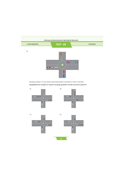 5. Sınıf Zihin Çalıştıran Eğlenceli Kanguru Matematik Soruları