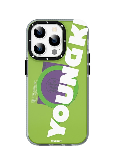 Apple Uyumlu iPhone 13 Pro Max Kılıf Magsafe Şarj Özellikli Youngkit Binfen Serisi Yazı Temalı Kapak