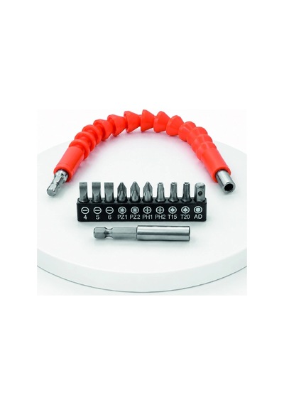 300 Mm Esnek Şaftlı Bits Uç Seti Dar Alanlar İçin Vida Sökme Ve Takma Seti 02710355