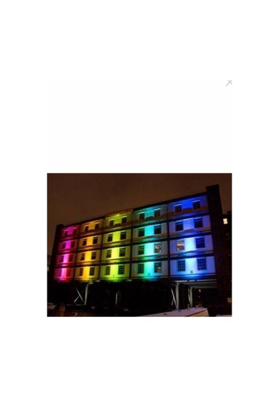 Wallwasher 30cm 9x1w Ip65 Rgb Işık Duvar Boyama