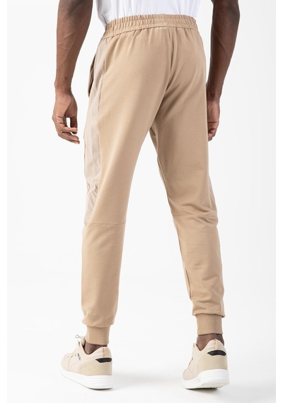 Maraton Sportswear Regular Erkek Ribana Paça Basic Açık Vizon Eşofman Altı 21825 Açık Vizon
