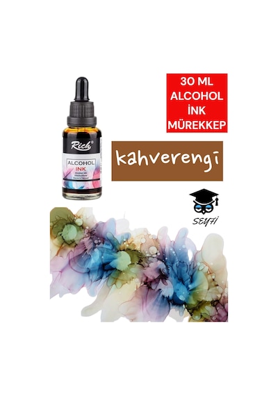 30 Ml Alcohol İnk Mürekkep Kahverengi