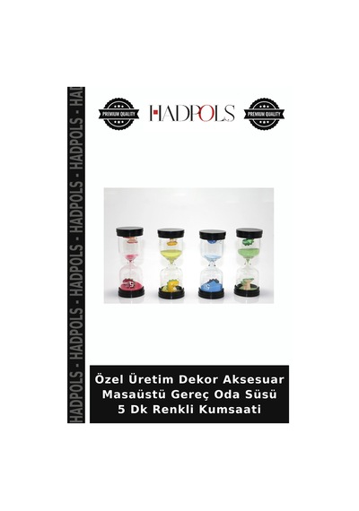 Özel Üretim Dekor Aksesuar Masaüstü Gereç Oda Süsü 5 Dk Renkli Kumsaati Çok Renkli