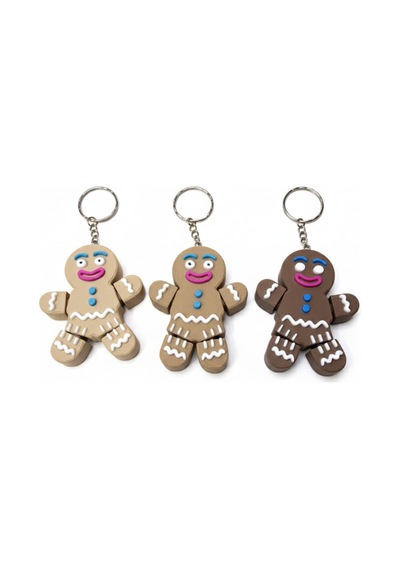 3d Baskı Gingerbread Man Anahtarlık - 5 Cm Boy - Pla Malzeme