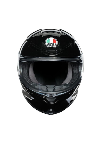 Agv K6 Solid Siyah Kapalı Kask