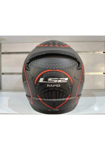 Ls2 Rapid Takaroa Kask Kırmızı Mat Siyah