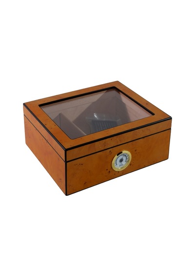 Premiumquality Reina Taba Desenli Sedir Humidor Puro Kutusu - Tr8790