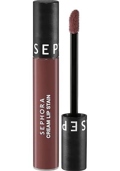 Sephora Cream Lip Stain Bulaşmayan Kadife Bitişli Ruj - Mat Likit Ruj - 41 Vintage Rosewood 5 Ml 0