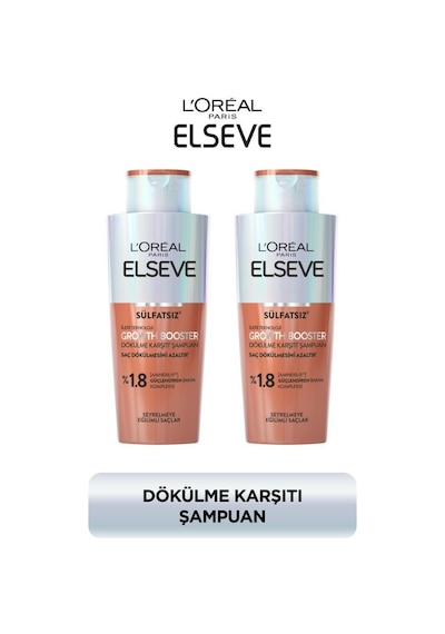 L'Oréal Paris Growth Booster Dökülme Karşıtı Şampuan 2 x 200 ML