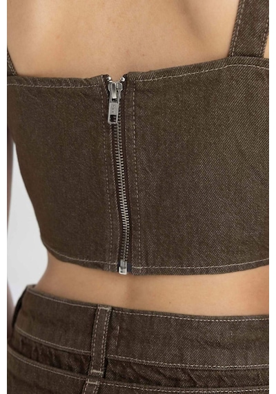 Defacto Korse Jean Bluz C5695AX24SPKH366 Haki