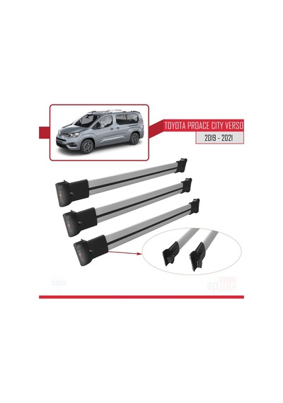 Toyota Uyumlu Proace City Verso 2019 Ve Sonrası Fly Model Ara Atkı Tavan (526016969)
