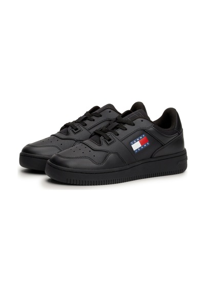 Tommy Hilfiger Tjw Retro Basket Ess Siyah Kadın Sneaker Siyah