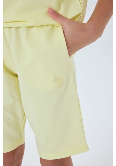 U.s. Polo Assn. Kız Çocuk Sarı Bermuda Takım Us2527-c-v5 Sarı