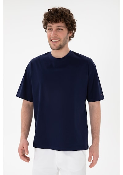 U.S. Polo Assn. Erkek Comfort Fit Bisiklet Yaka Lacivert Merserize Basic Tişört 50313089-VR033