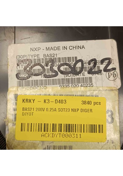 Bas21 200v 0.25a Sot23 Nxp Diyot 500 Adet