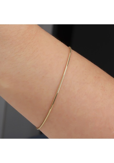 Glorria Altın 1,5 Mm Tondo Zincir Bileklik Renkli