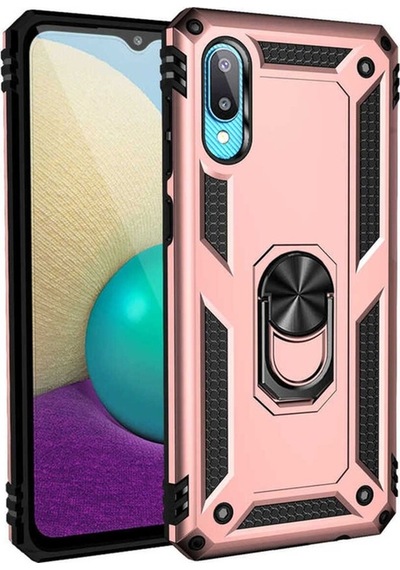 Galaxy A02 Kılıf Zore Vega Kapak Rose Gold