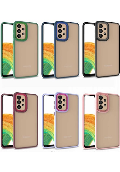 Galaxy Uyumlu A32 4g Kılıf Flora Kapak - Kırmızı Kirmizi Kırmızı