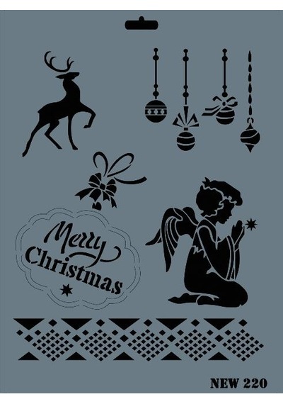 Rich New Seri N-220 Stencil 35X25 Cm