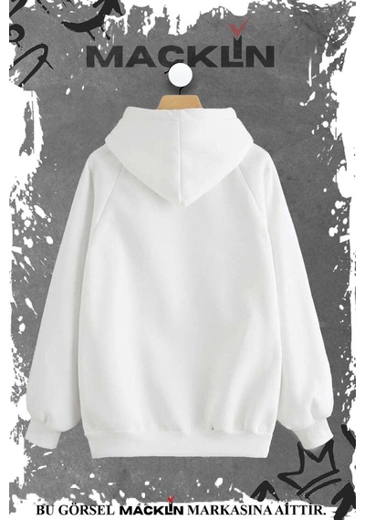 Macklin Unisex Kadın Erkek Lcd Travel Agency Özel Tasarım Baskılı Sweatshirt Beyaz Mck1022 Beyaz