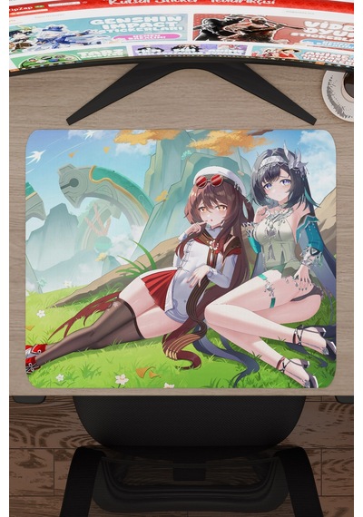 Lan Yan Genshin Impact Anime Oyuncu V4 - 48x40 Xl Gaming Mouse Pad Fare Altlığı