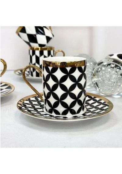 Kosova İst-181 200cc 6'lı Nescafe Takımı-black Pattern Çok Renkli