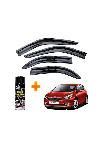 Kia Ceed Mügen Cam Rüzgarlığı Hb 2012-2017 Arası 4 Lü Takım +500ml Lastik Parlatıcı
