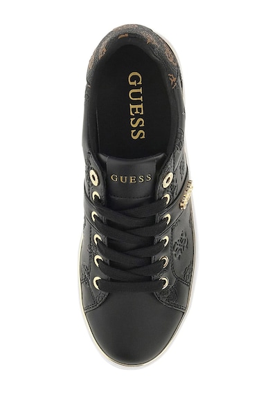 Guess Kadın Britz Kabartma Desenli Metalik Detaylı Sneaker - Siyah 4221490
