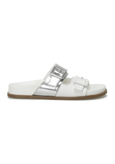 Nine West Mıstral 4fx Kırık Beyaz Kadın Düz Terlik 000000000101484671 Beyaz