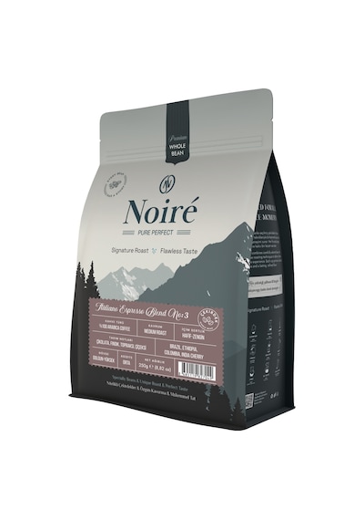 Noire Italiano Espresso Blend 3 250g %100 Arabica Blend Çekirdek