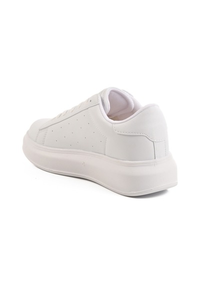 Beyaz Bağcıklı Kadın Sneaker 156 G Beyaz