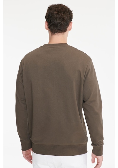 Ac&Co / Altınyıldız Classics Erkek Hakı Pamuklu Standart Fit Normal Kesim 2 İplik Bisiklet Yaka Sweatshirt Haki