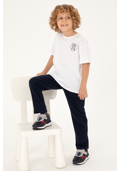 U.S. Polo Assn. Erkek Çocuk Beyaz Oversize Bisiklet Yaka Tişört 50298981-VR013 U.S. Polo Assn. Erkek Çocuk Beyaz Oversize Bisiklet Yaka Tişört 50298981-VR013