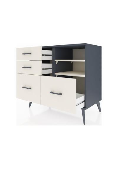 Hyperion Şifonyer 2 Raflı 4 Çekmeceli 88x44x80 Antrasit-aytaşı Aytaşı Hyperion Şifonyer 2 Raflı 4 Çekmeceli 88x44x80 Antrasit-aytaşı Aytaşı