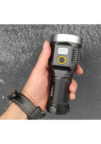 Powerdex Pd-12000 Profesyonel Avcı El Feneri 40w 4000 Lümen Siyah