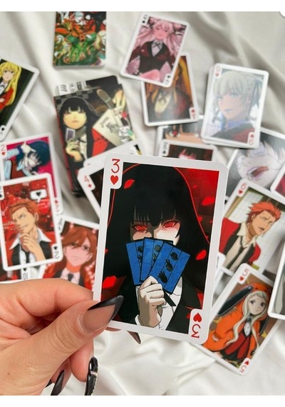 İskambil Kağıdı Anime Kakegurui Poker Oyun Kartı 54 Adet İskambil Destesi