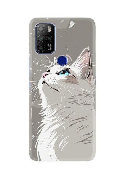 Omix X500 Kılıf Boutique Baskılı Resimli Beyaz Kedi Pcode -061