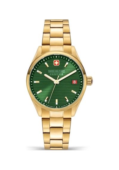 Swiss Military Smwgh2200112-set Çift Kordonlu Erkek Kol Saati Altın