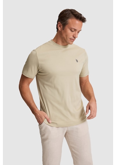 U.s. Polo Assn. Erkek Açık Haki Tişört Basic 50324944-vr183 Acık Hakı