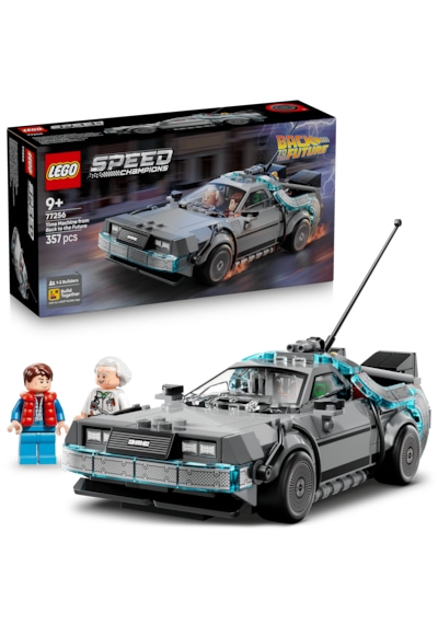 LEGO® Speed Champions Geleceğe Dönüş’ten Zaman Makinesi 77256 -9 Yaş ve Üzeri Çocuklar için Yaratıcı Oyuncak Yapım Seti (357Parça)