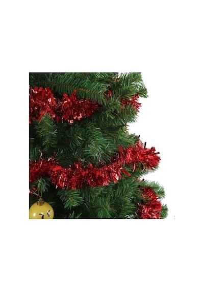 Yenigeldi 1 Adet 1.7 Metre Kırmızı Kalın Yılbaşı Püskül Süsü Tinsel Garland,süs T77, Kırmızı Genel