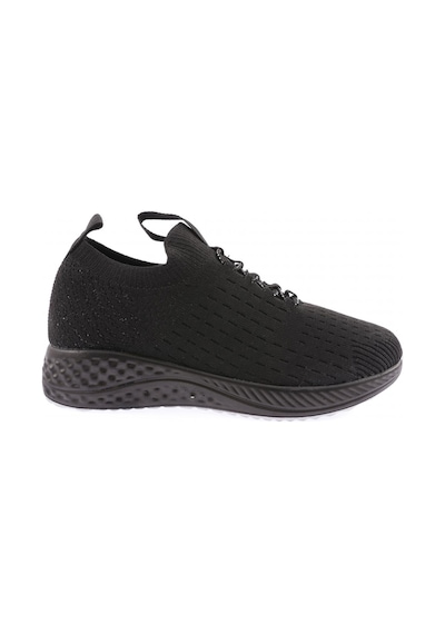 Dgn 842-23y Kadin Bağcikli Lazerli Sneaker Ayakkabi 842-1986-R1534 Siyah