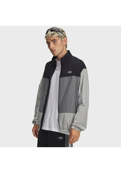 Under Armour Icon Woven Track Erkek Siyah Polo Yaka Tişört