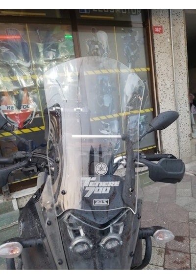 Zeus Motor 2019-2023 Yamaha Tenere 700 Uyumlu Ön Cam Zeus Şeffaf Renk
