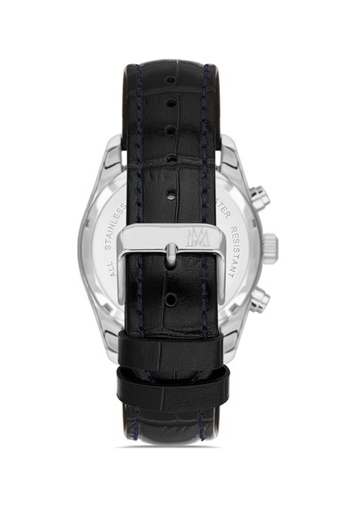 Momentus Cc306s-05bs Siyah Deri Kordon Erkek Kol Saati Gümüş