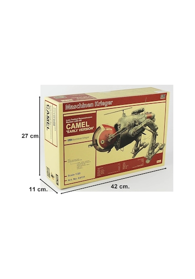Hasegawa 64131 1/20 Ölçek, Lum-168 Camel Luna Tactical Reconnaissance Machine, Maschinen Krieger Serisi, Bilim Kurgu Plastik Mo