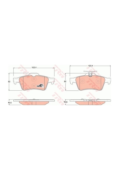 Volvo S40 1.6 D2 2011-2012 Trw Arka Balata Netpar23482